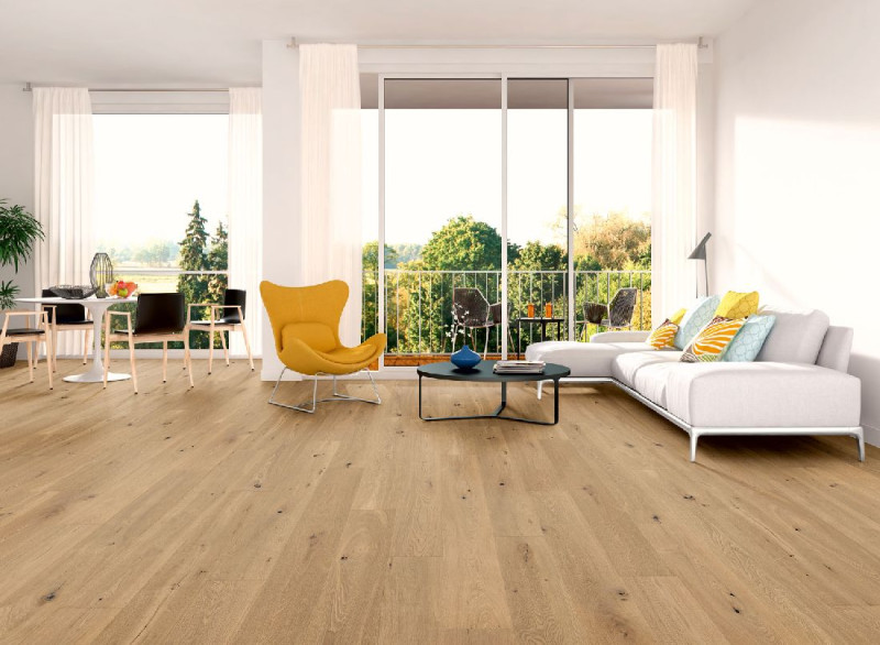 Skaben Parquet Bremen Oak Knotty Brushed Oiled (Raw look) 1-strip 3mm 4V main product photo