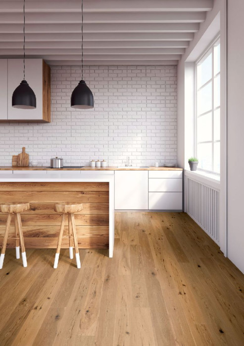 Skaben Parquet Bremen Oak Knotty Hand-planed Oiled 1-strip 3mm 4V main product photo