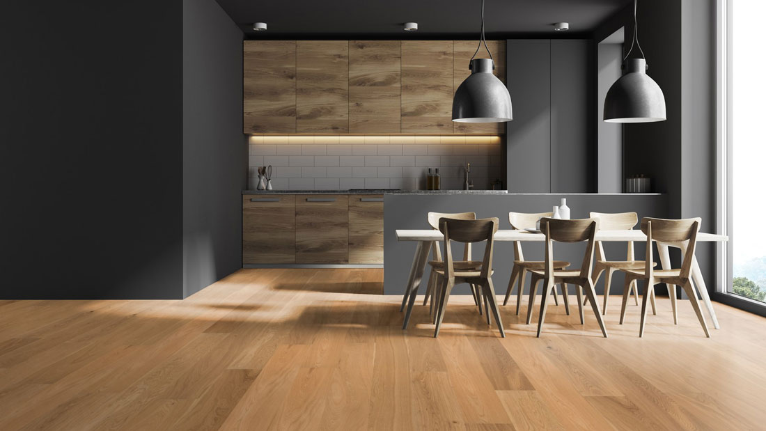 Skaben Parkett Bremen Eiche Country gebürstet geölt Landhausdiele 4mm M2V Raum5