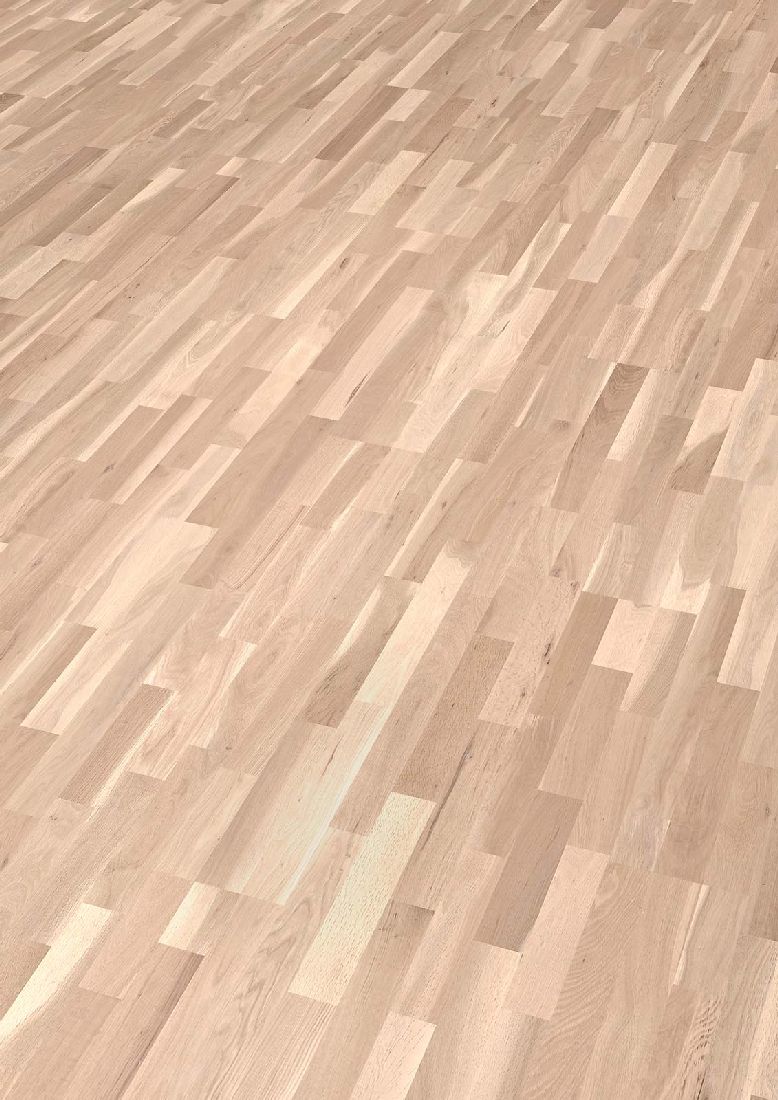 Skaben Parkett Bremen SB Eiche Country weiß, matt versiegelt Schiffsboden 3mm Raum1