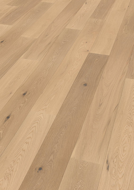 Skaben Parkett Classic Eiche Nancy Weiß natur rustikal gebürstet geölt 1-Stab Landhausdiele 2V Raum1