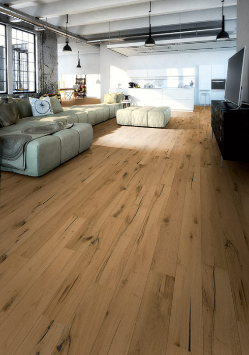 Skaben Parkett Fine Eiche Lyon Natur rustikal astig gebürstet geölt 1-Stab Landhausdiele 4V main product photo