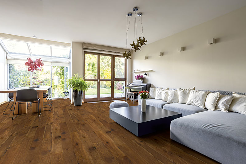 Skaben Parquet Fine Oak Toulon Nature Rustic Knotty Smoked Brushed Oiled 1-strip 2V main product photo