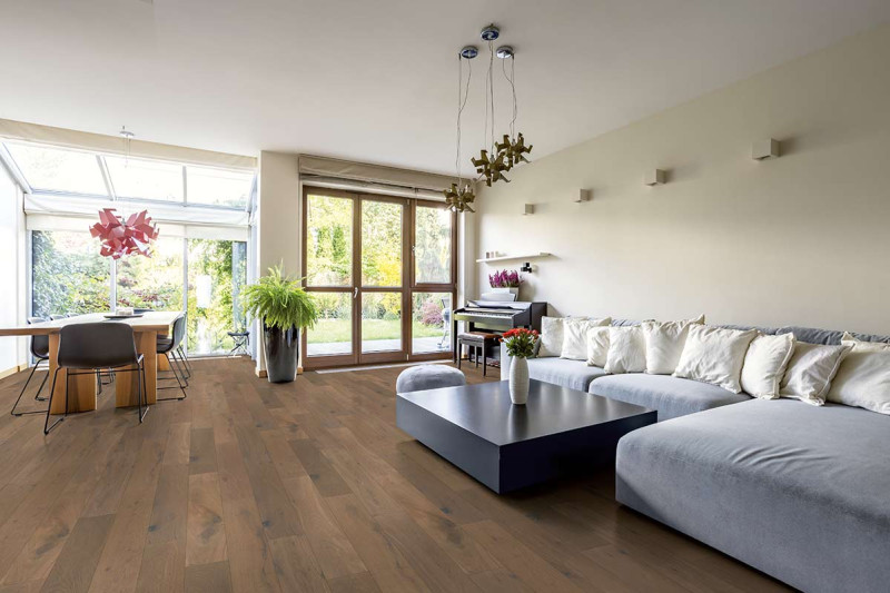 Skaben Parkett Fine Eiche Toulon Weiß rustikal astig geräuchert gebürstet geölt 1-Stab Landhausdiele 2V main product photo