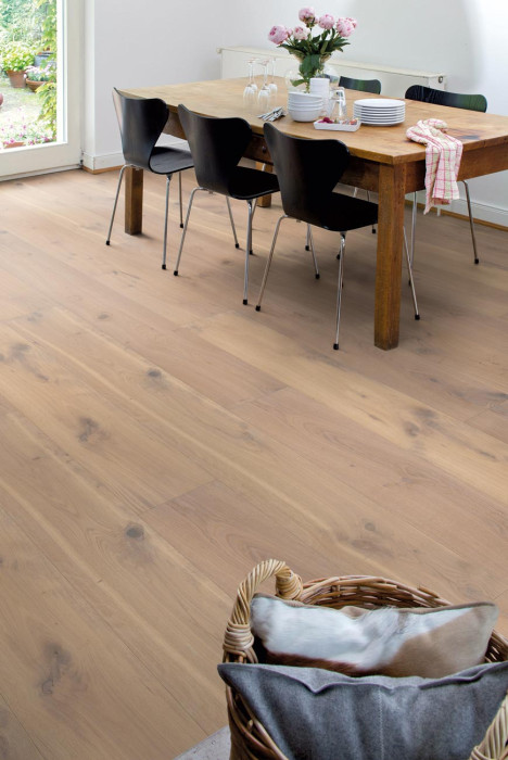 Skaben Parkett Premium Landhausdiele Breitdiele XL Eiche Tundra Rustikal naturgeölt-weiß gebürstet 4V main product photo