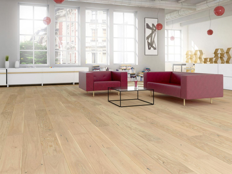 Skaben Parquet Premium 1-strip Oak Ambience Matt Lacquer White 2V 180x2200 main product photo