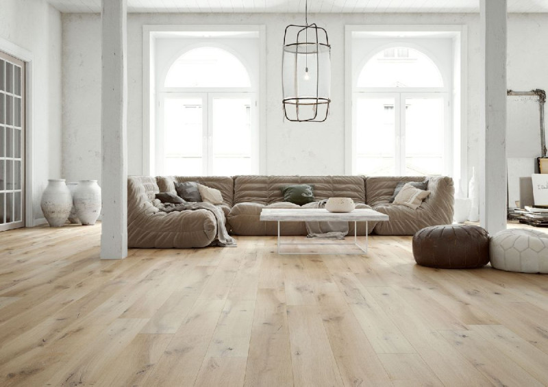 Skaben Parkett Premium 1-Stab Landhausdiele Eiche Unique natur geölt weiß gebürstet 4V 2,20 m main product photo