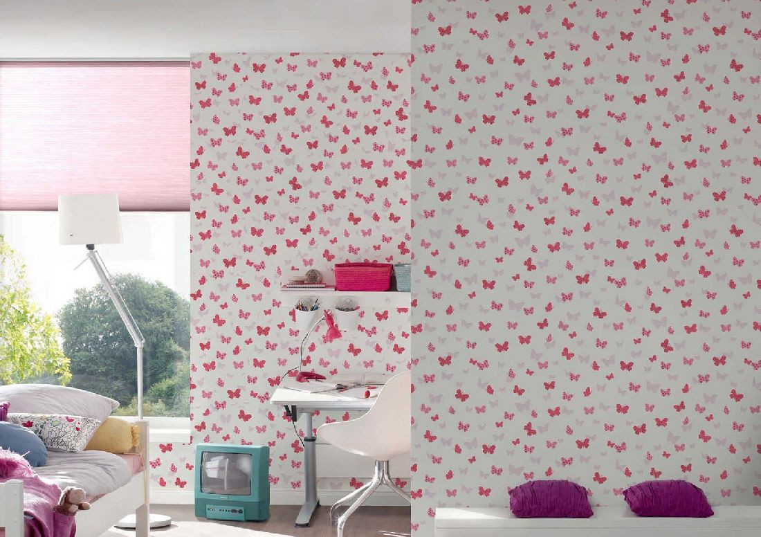 Skaben Tapete Uni Unitapete Beige Raum6