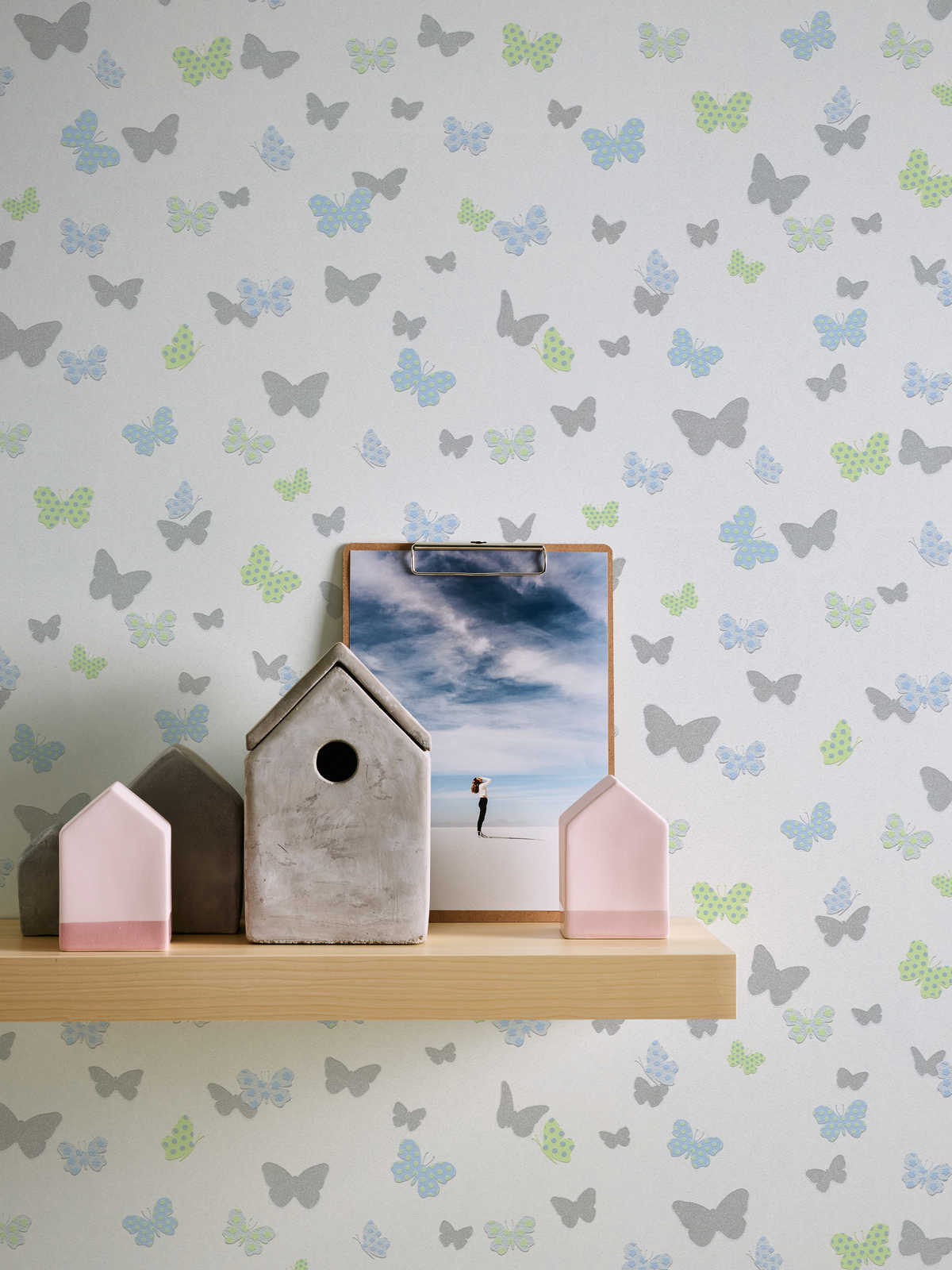 Skaben Tapete Uni Unitapete Streifentapete Beige Raum4