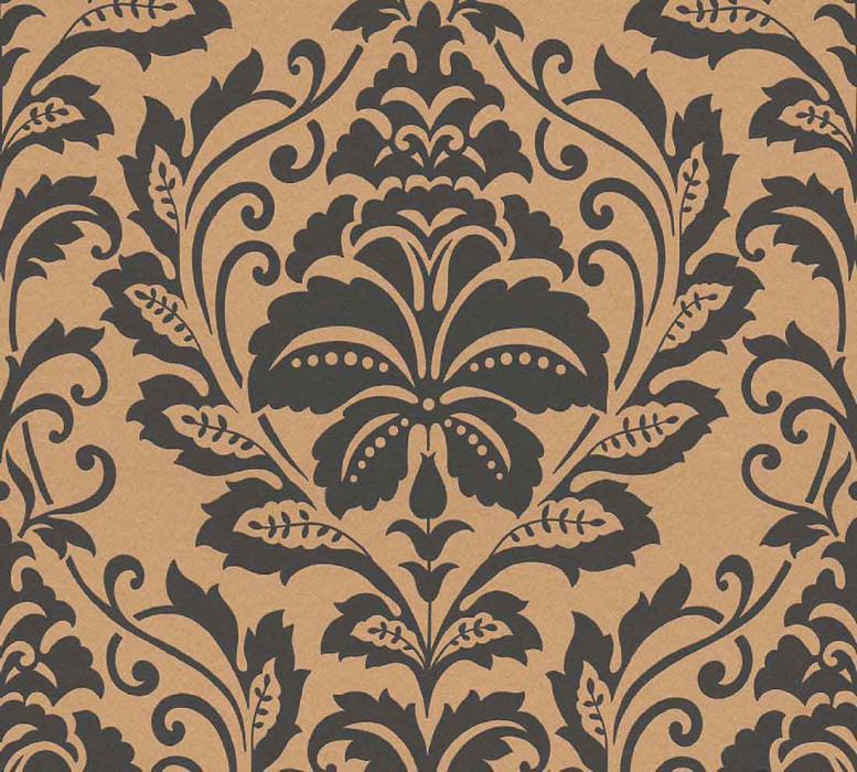 Skaben Wallpaper Baroque - Baroque Wallpaper Gold / Grey 10,05 m x 0,53 m main product photo