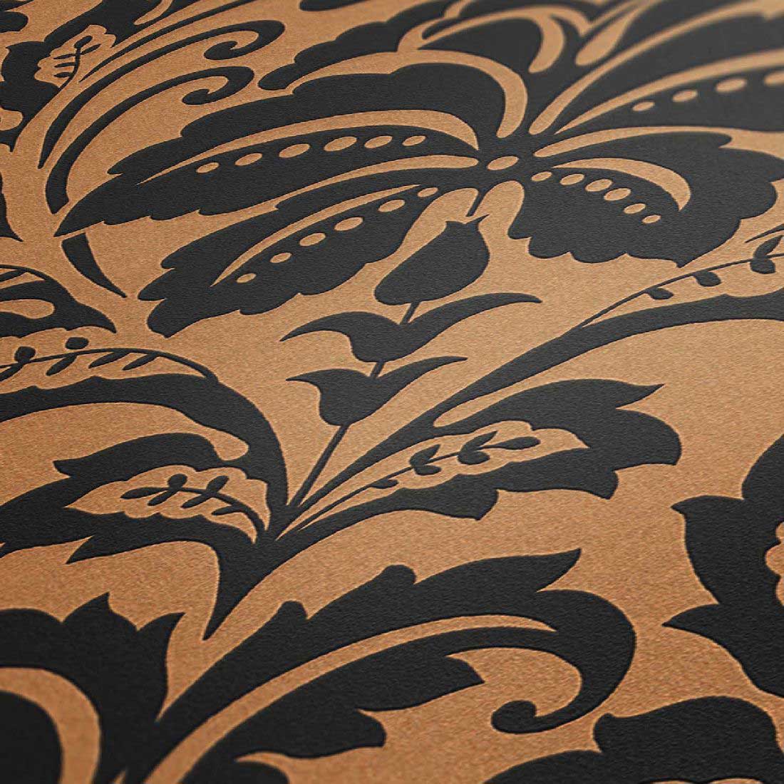 Skaben Tapete Uni Unitapete Grün Raum2