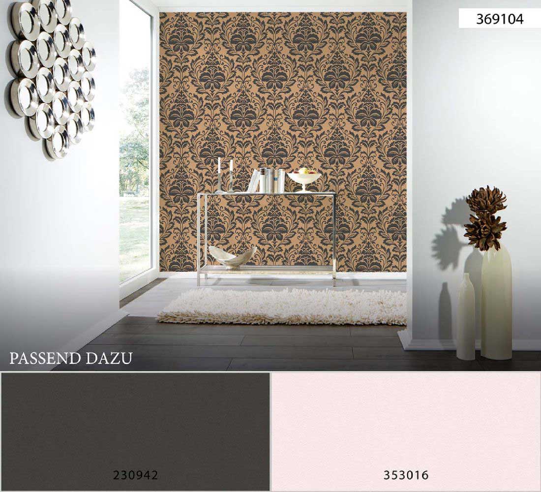 Skaben Tapete Uni Unitapete Grün R9