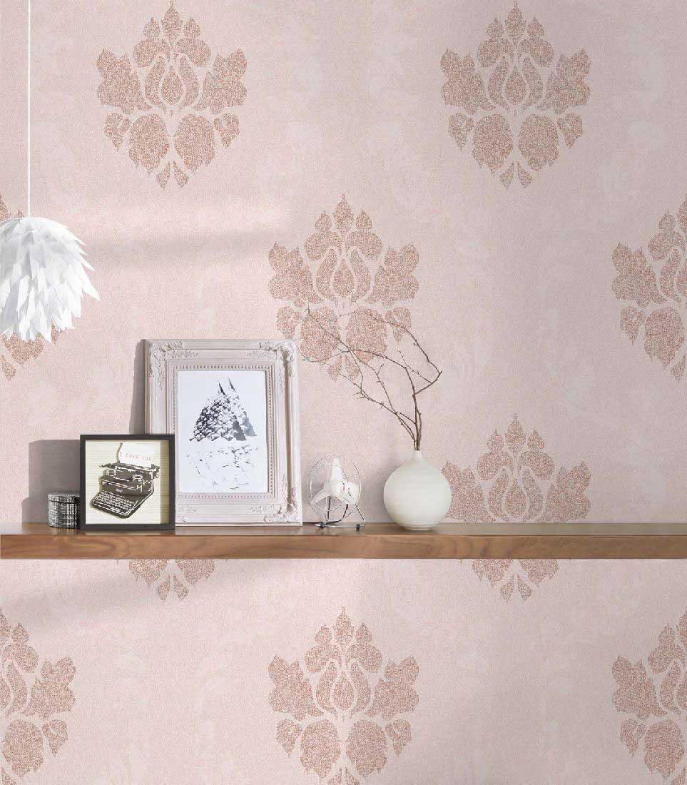 Skaben Tapete Uni Unitapete Blau Raum2