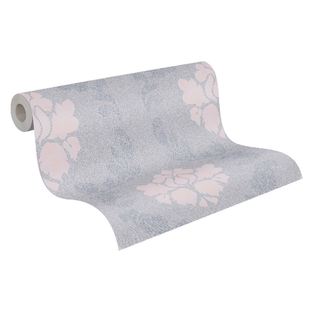 Skaben Tapete Uni Unitapete Grau Raum3