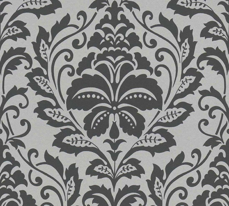 Papel pintado Skaben Barroco - Papel pintado Barroco plata / gris 10,05 m x 0,53 m main product photo