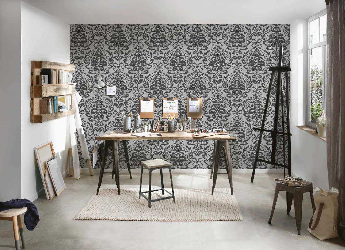 Skaben Tapete Uni Unitapete Creme Raum8