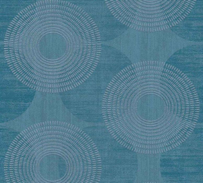 Papel pintado Skaben Lunares / Círculos - Papel pintado Lunares / Círculos azul 10,05 m x 0,53 m main product photo