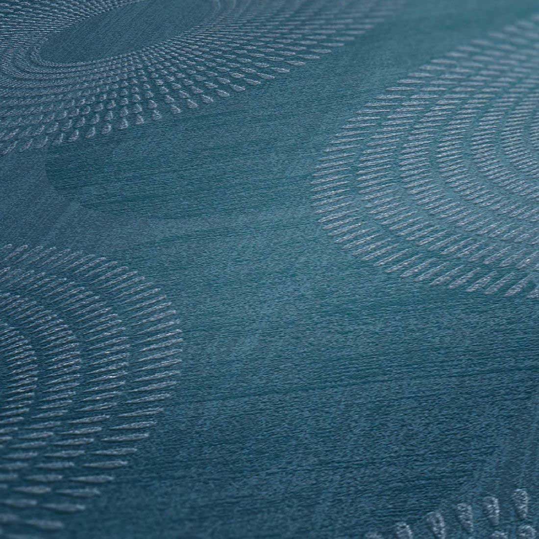 Skaben Tapete Geometric Geometrische Tapete Grau / Anthrazit Raum2