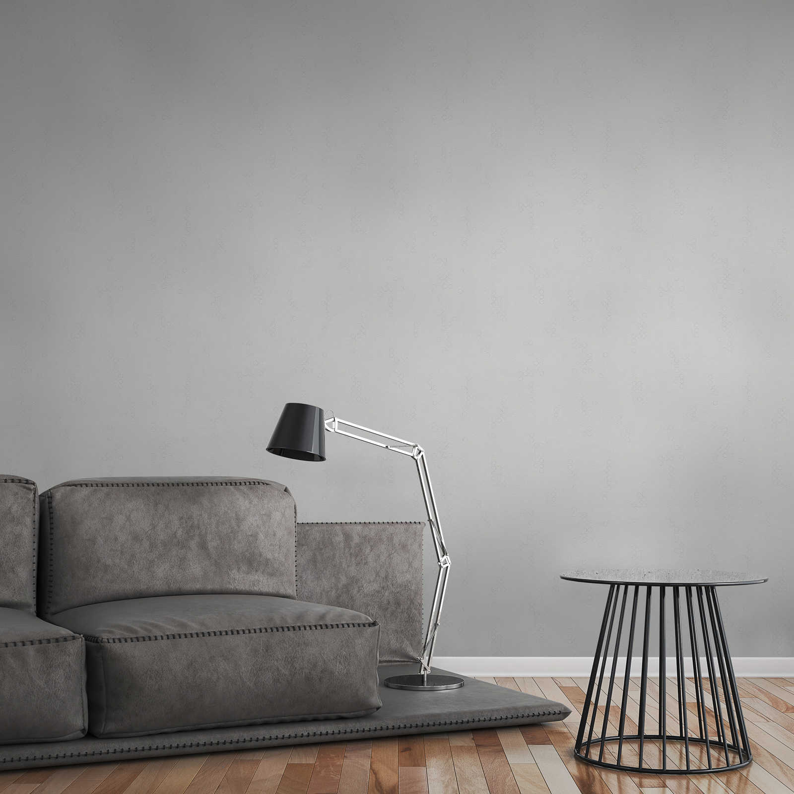 Skaben Tapete Flowers Blumentapete Glitzertapete Schwarz / Silber Raum6