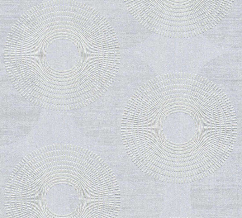 Skaben papel pintado de puntos / círculos - papel pintado de puntos / círculos gris / blanco 10,05 m x 0,53 m main product photo