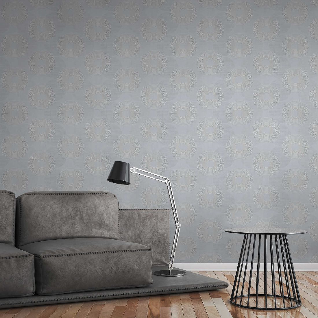 Skaben Tapete Flowers Blumentapete Grün Raum6