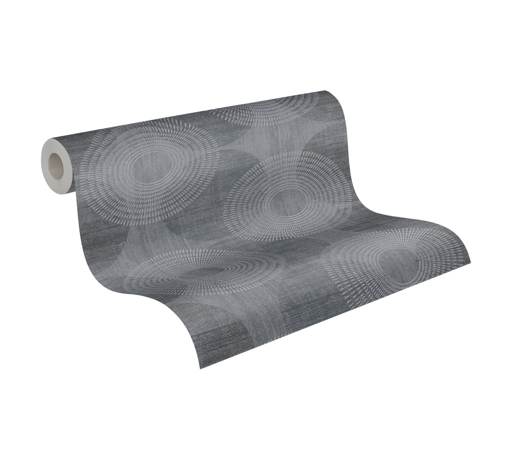 Skaben Tapete Dots / Circles Punktetapete / Kreistapete Beige Raum3