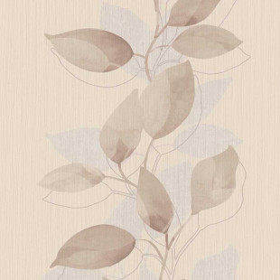 Skaben Tapete Flowers - Blumentapete Braun / Beige 10,05 m x 0,53 m