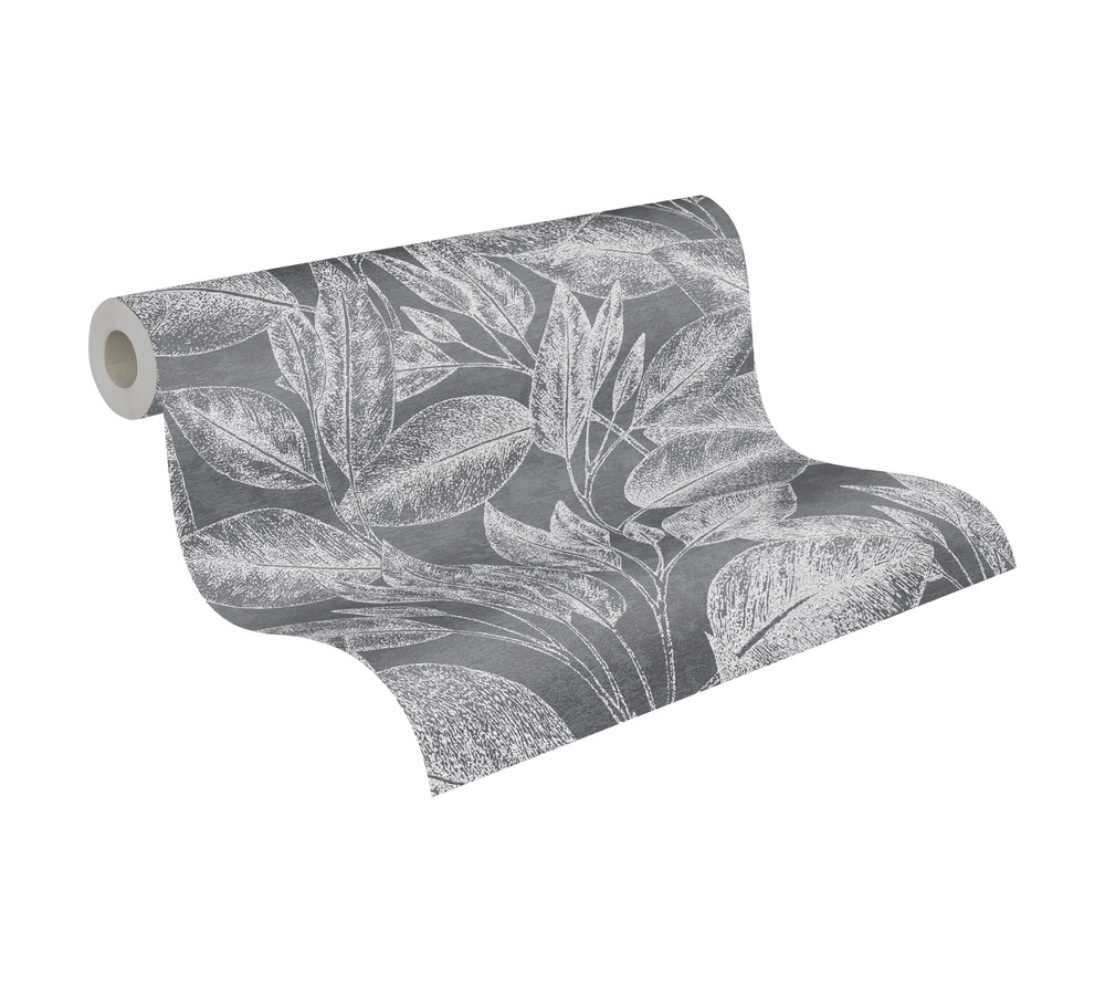 Skaben Tapete Geometric Geometrische Tapete Grau / Weiß Raum3