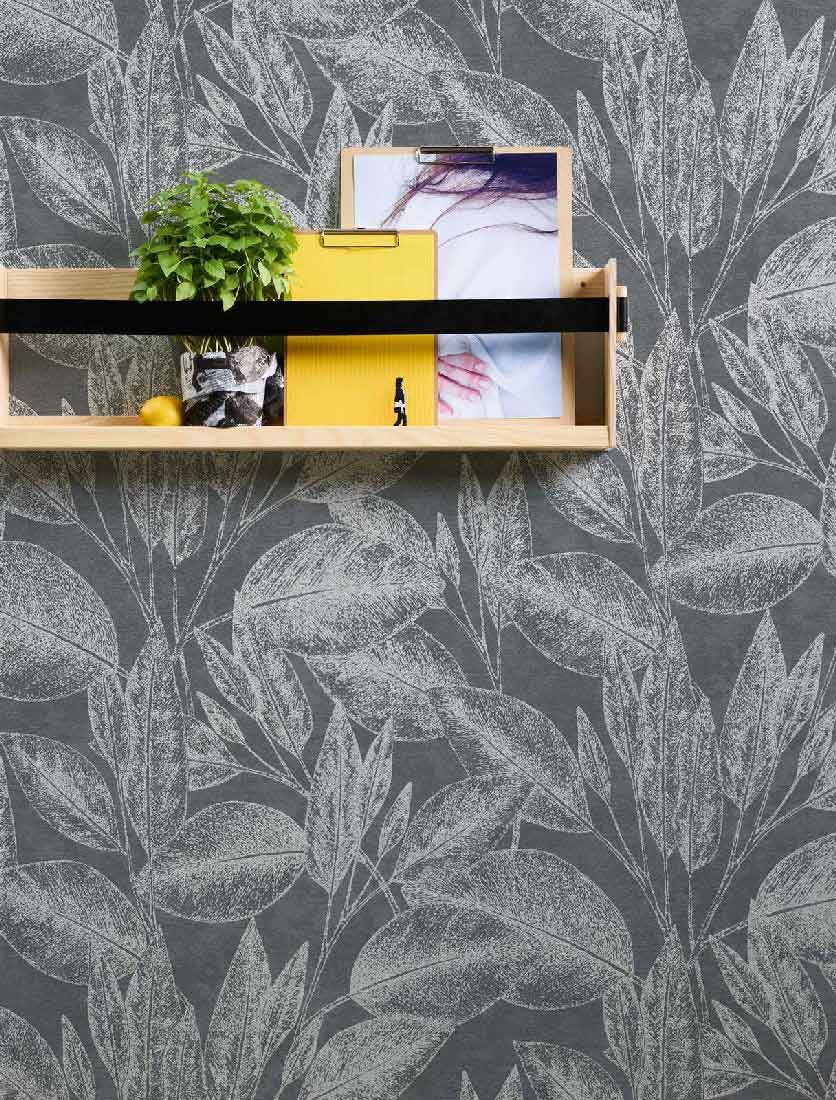 Skaben Tapete Geometric Geometrische Tapete Grau / Weiß Raum5