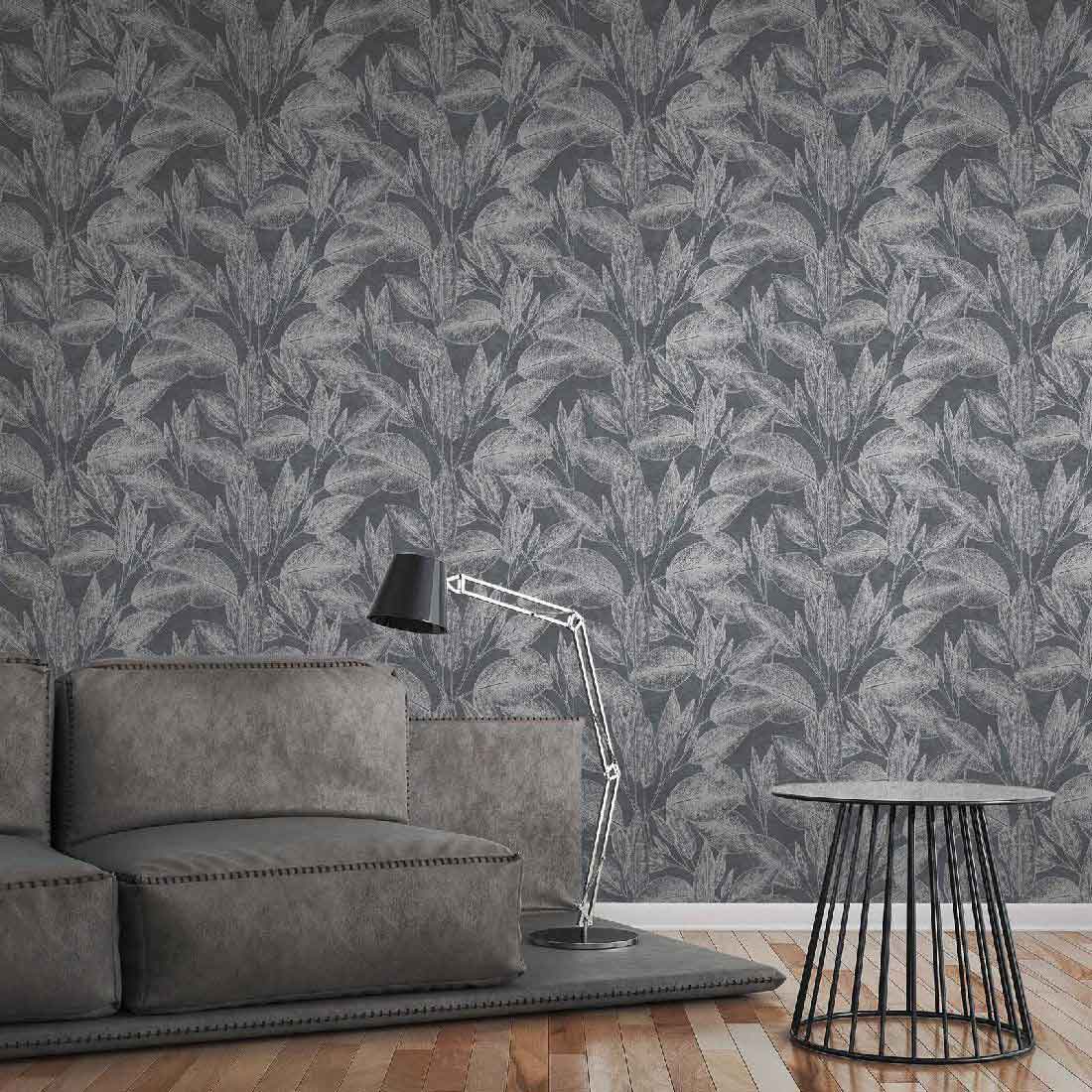 Skaben Tapete Geometric Geometrische Tapete Grau / Weiß Raum7