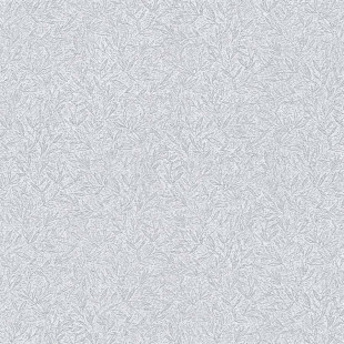 Skaben Tapete Flowers - Blumentapete Glitzertapete Silber / Weiß 10,05 m x 0,53 m