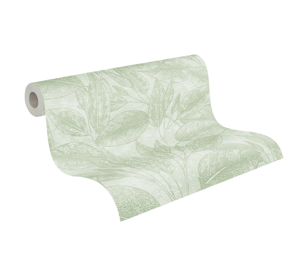 Skaben Tapete Flowers Blumentapete Glitzertapete Weiß / Silber Raum3