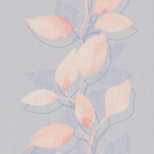 Skaben Tapete Flowers - Blumentapete Rosa / Blau 10,05 m x 0,53 m