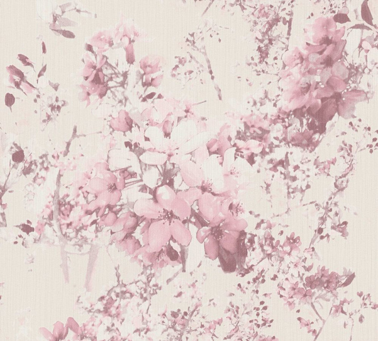 Skaben Wallpaper Flowers - Floral Wallpaper Pink / Purple 10,05 m x 0,53 m main product photo