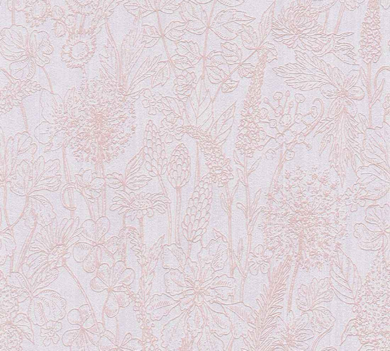 Papel pintado Skaben Flores - papel pintado floral rosa / blanco 10,05 m x 0,53 m main product photo