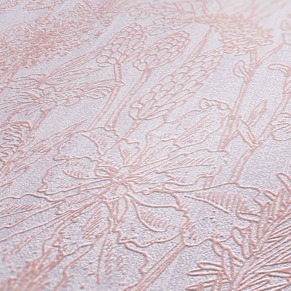 Skaben Tapete Geometric Geometrische Tapete Beige / Creme Raum2