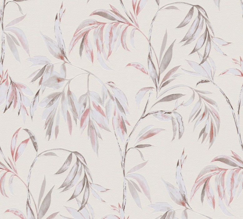 Papel pintado Skaben Flores - papel pintado floral rojo / marrón 10,05 m x 0,53 m main product photo