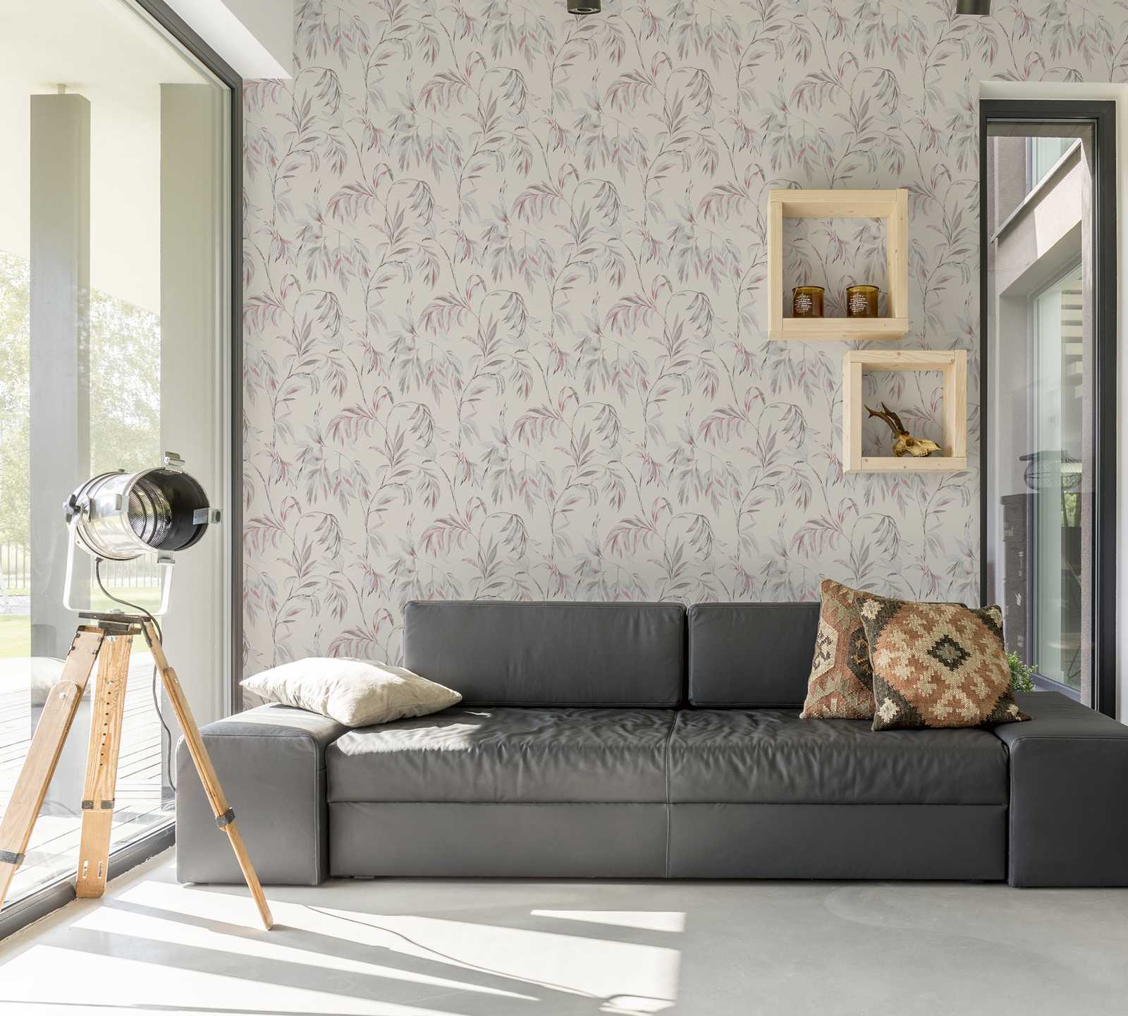 Skaben Tapete Tiles Fliesentapete Beige Raum4