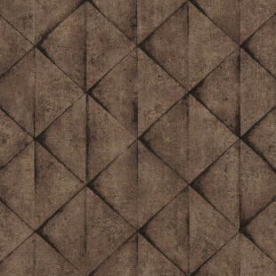 Papel pintado Skaben Geometric - papel pintado geométrico marrón / negro 10,05 m x 0,53 m