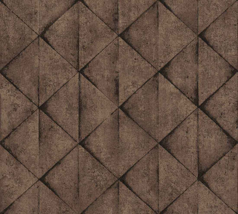 Skaben Geometric Wallpaper Brown / Black 10.05 m x 0.53 m main product photo