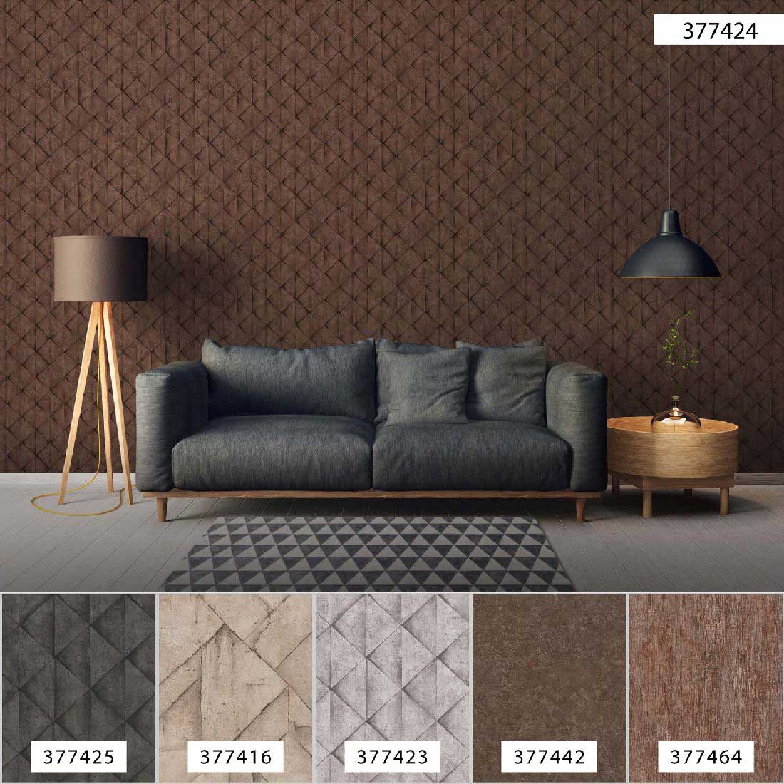 Skaben Tapete Stone Steintapete Grau / Beige Raum7