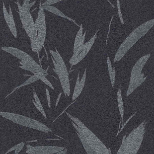 Papel pintado Skaben Jungle - papel pintado de la selva papel pintado de palmeras negro / gris 10,05 m x 0,53 m