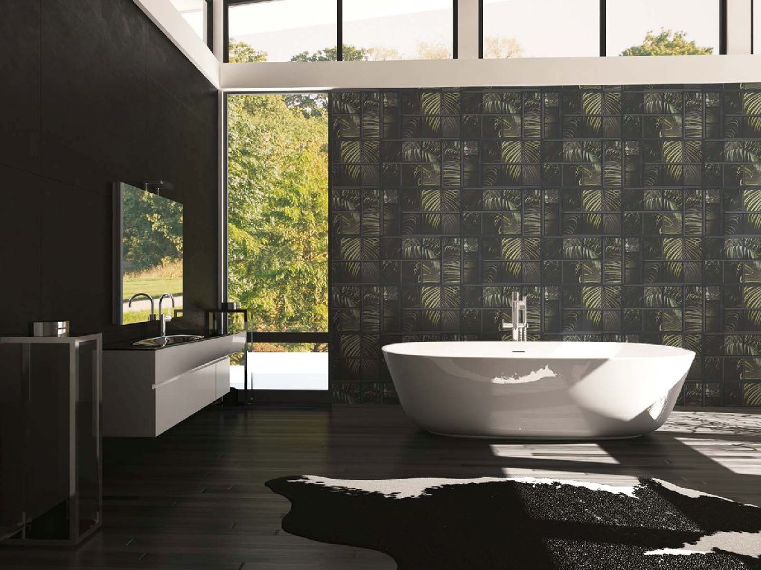 Skaben Tapete Stone Steintapete Grau / Anthrazit Raum5