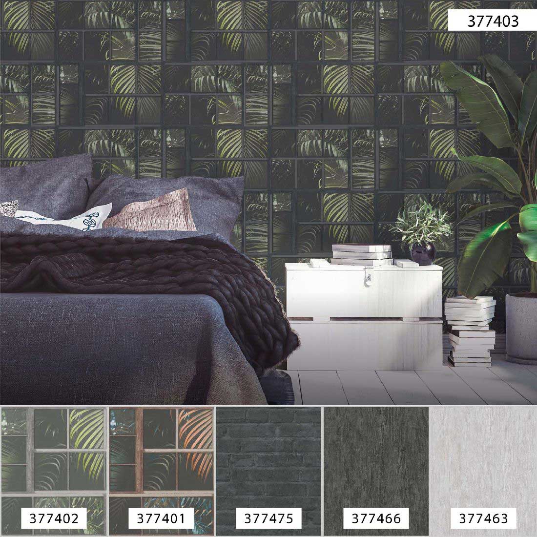 Skaben Tapete Stone Steintapete Grau / Anthrazit Raum7