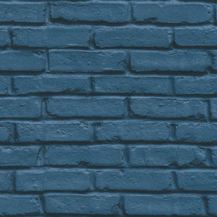 Skaben papier peint Stone - papier peint pierre bleu 10,05 m x 0,53 m