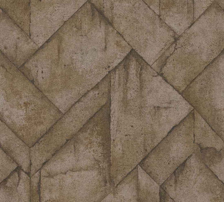 Papel pintado Skaben Stone - papel pintado de piedra marrón / antracita 10,05 m x 0,53 m main product photo