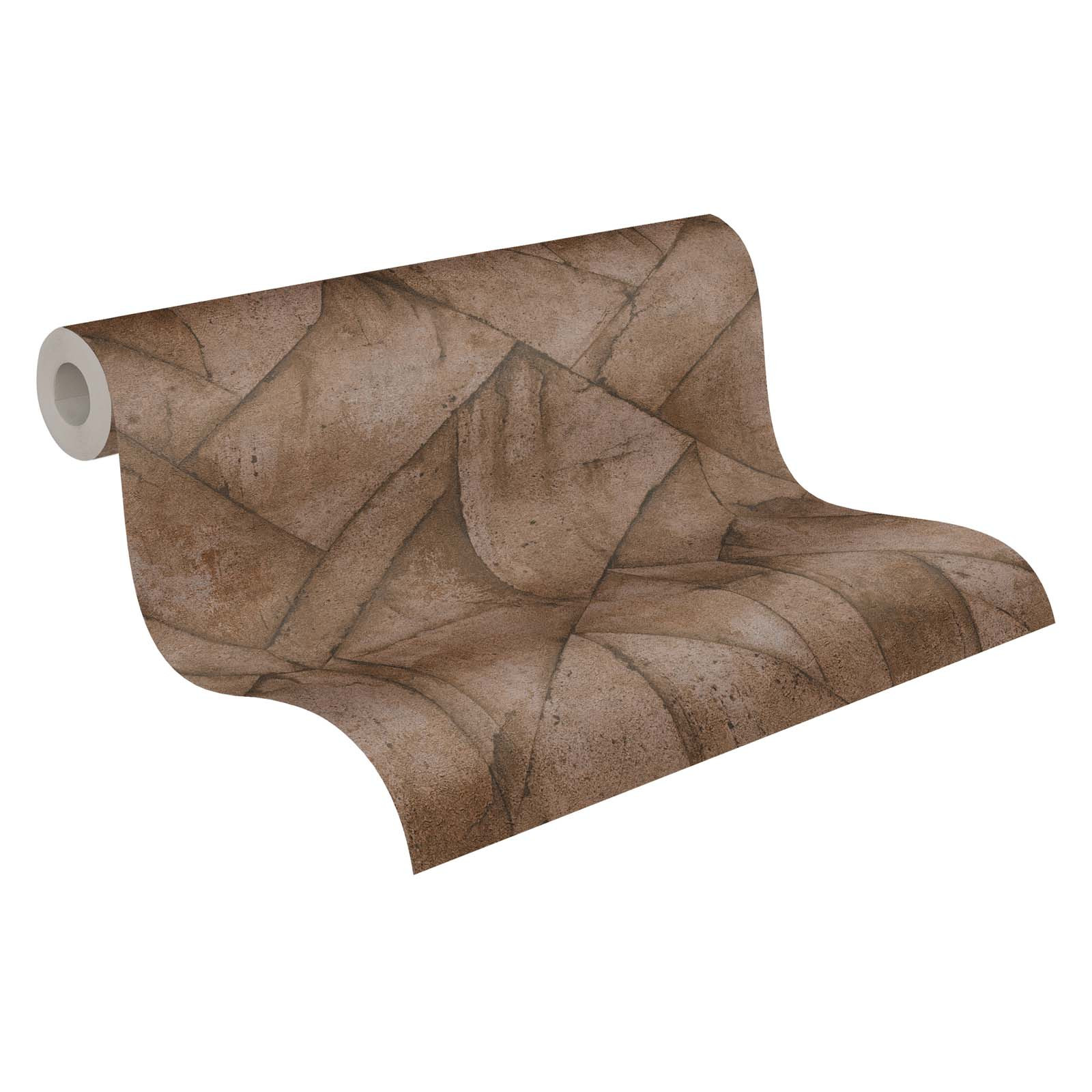 Skaben Tapete Stripe Streifentapete Rosa / Creme Raum3