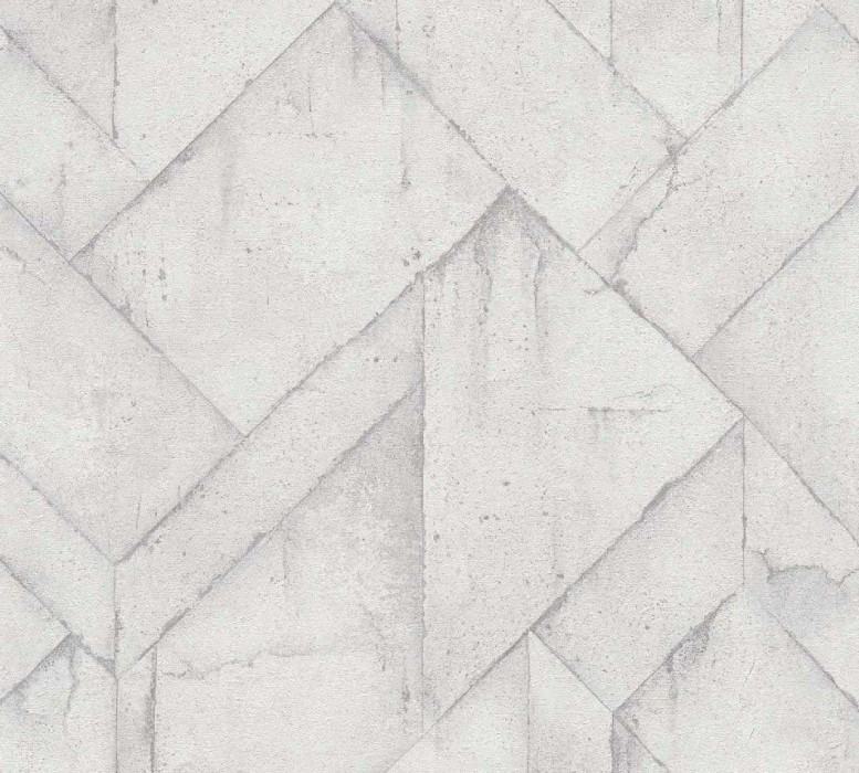 Skaben Wallpaper Stone - Stone Wallpaper Grey / White 10.05 m x 0.53 m D5147 main product photo