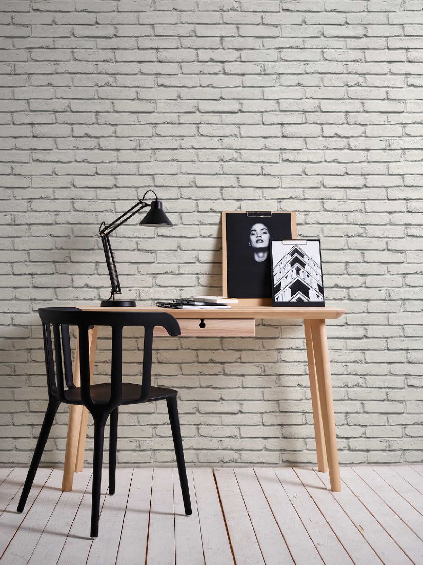 Skaben Tapete Uni Unitapete Grau Raum6