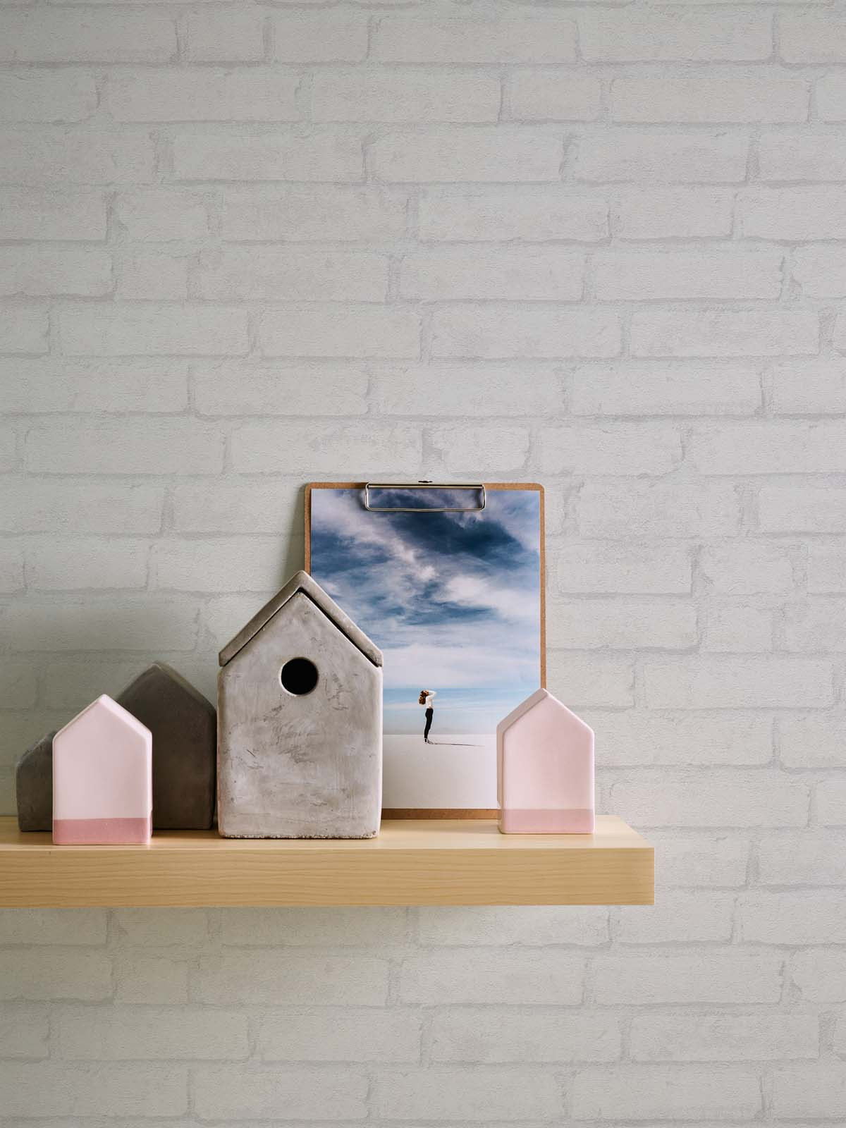 Skaben Tapete Uni Unitapete Beige Raum4